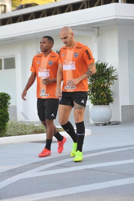 Fotos do ltimo treino do Atltico antes do jogo contra o Unin La Calera