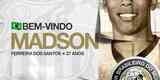 O Santos anunciou a contratação do lateral-direito Madson, que pertencia ao Grêmio e estava no Athletico-PR