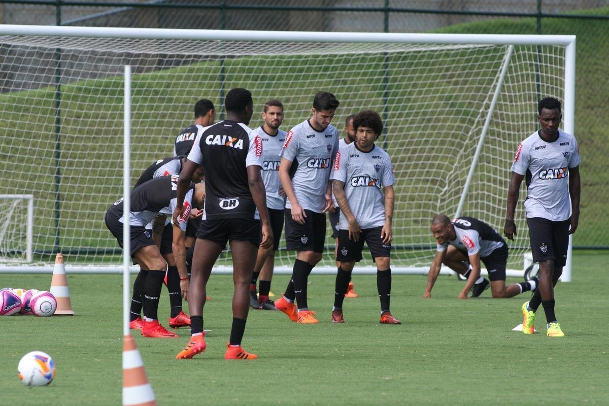Imagens do treino do Atltico
