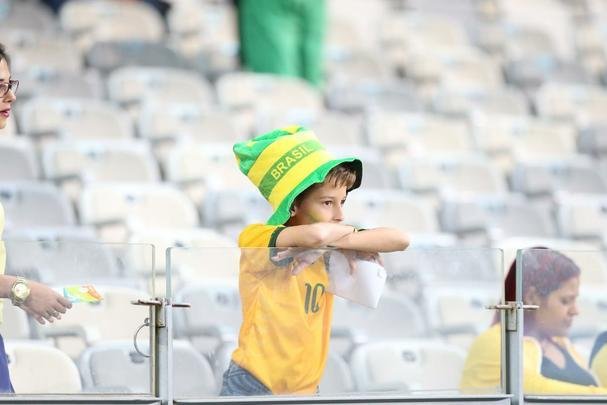 Torcedores no Mineiro durante jogo entre Brasil e Austrlia pelos Jogos Olmpicos do Rio