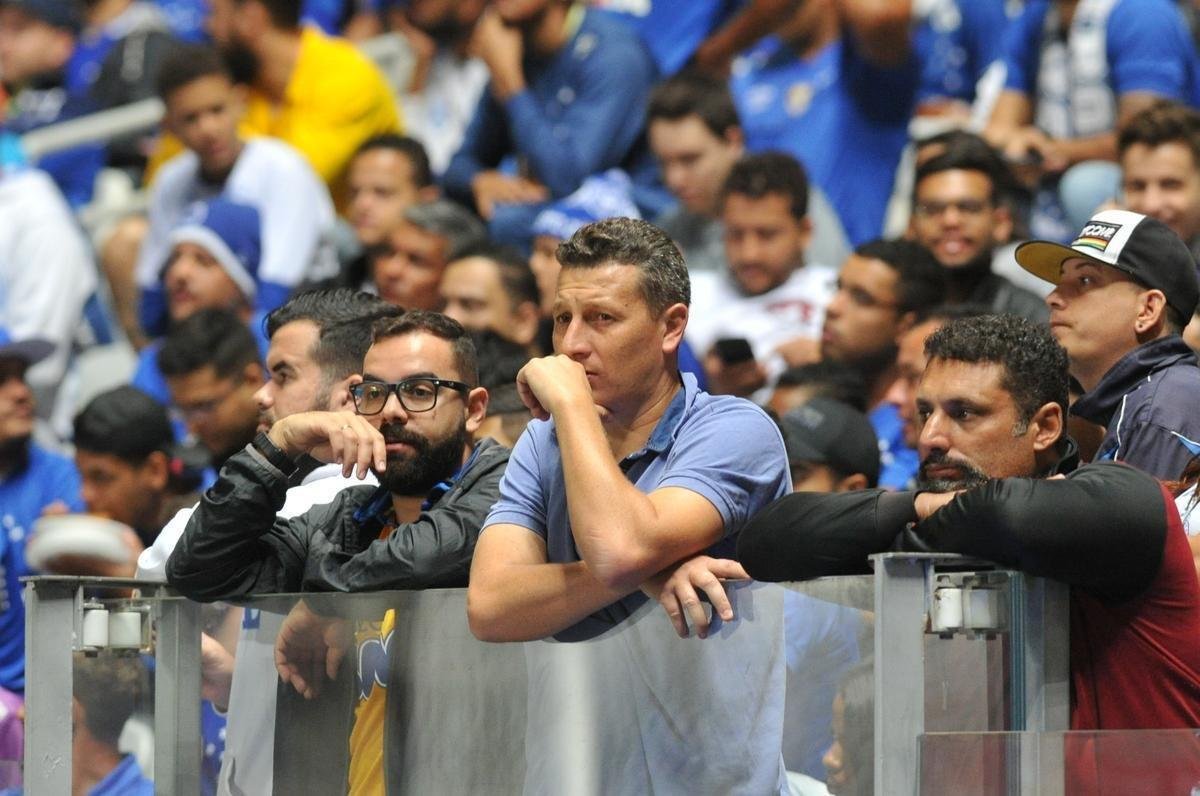 Torcida do Cruzeiro no duelo desta tera, no Mineiro, contra o Racing, pela Libertadores