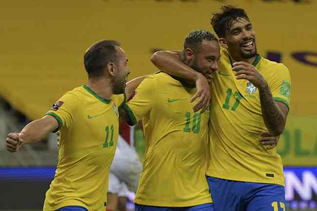 Brasil s teve dois resultados contabilizados: os triunfos sobre Chile e Peru nas Eliminatrias