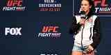 Pesagem oficial do UFC on Fox 20, em Chicago -  A campe peso palha, Joanna Jedrzejczyk