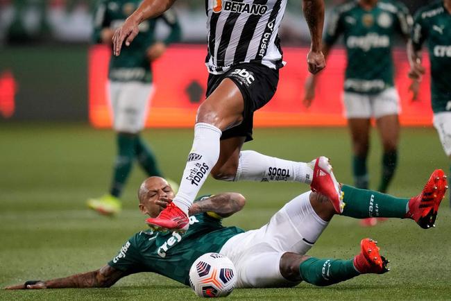 Fotos do jogo de ida da semifinal da Copa Libertadores de 2021, entre Palmeiras e Atltico, no Allianz Parque, em So Paulo