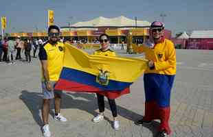 Torcedores do Equador no jogo de abertura da Copa do Mundo