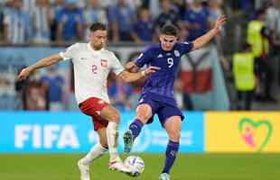 Fotos do jogo entre Polnia e Argentina no Estdio 974, em Doha, pela terceira rodada do Grupo C da Copa do Mundo, no Catar