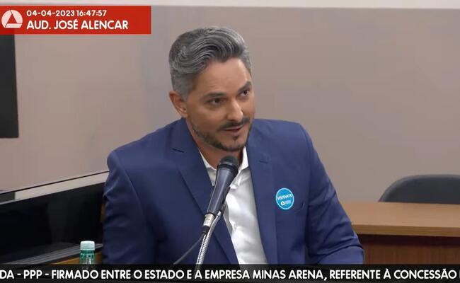 Samuel Lloyd, diretor comercial da Minas Arena, participou de audincia sobre o Mineiro na ALMG