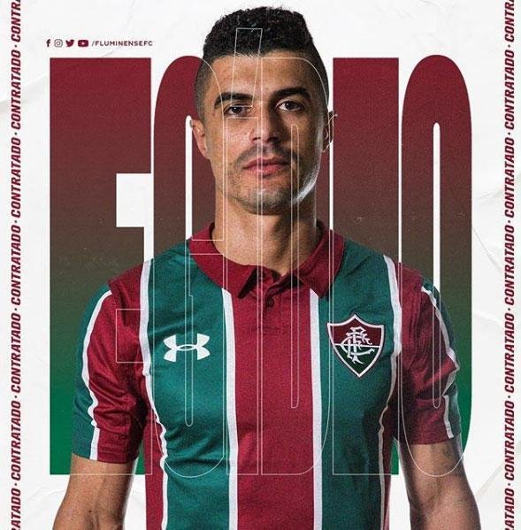 O Fluminense anunciou a contratao do lateral-esquerdo Egdio, que estava no Fluminense