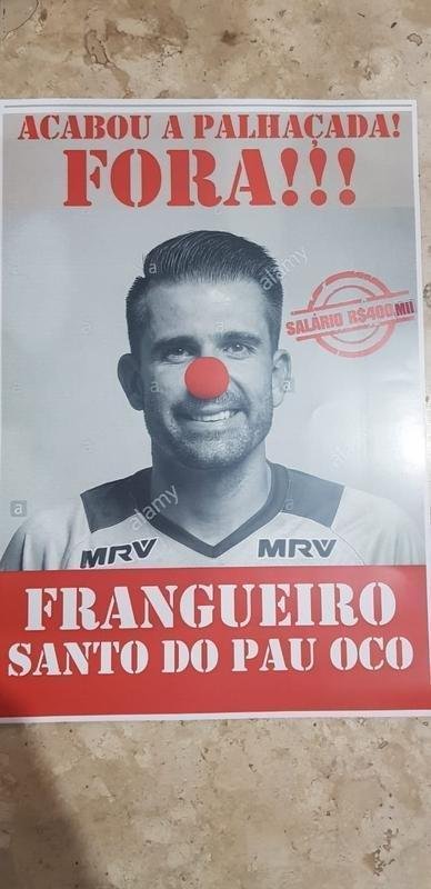 Imagens do protesto da torcida do Atltico na sede de Lourdes