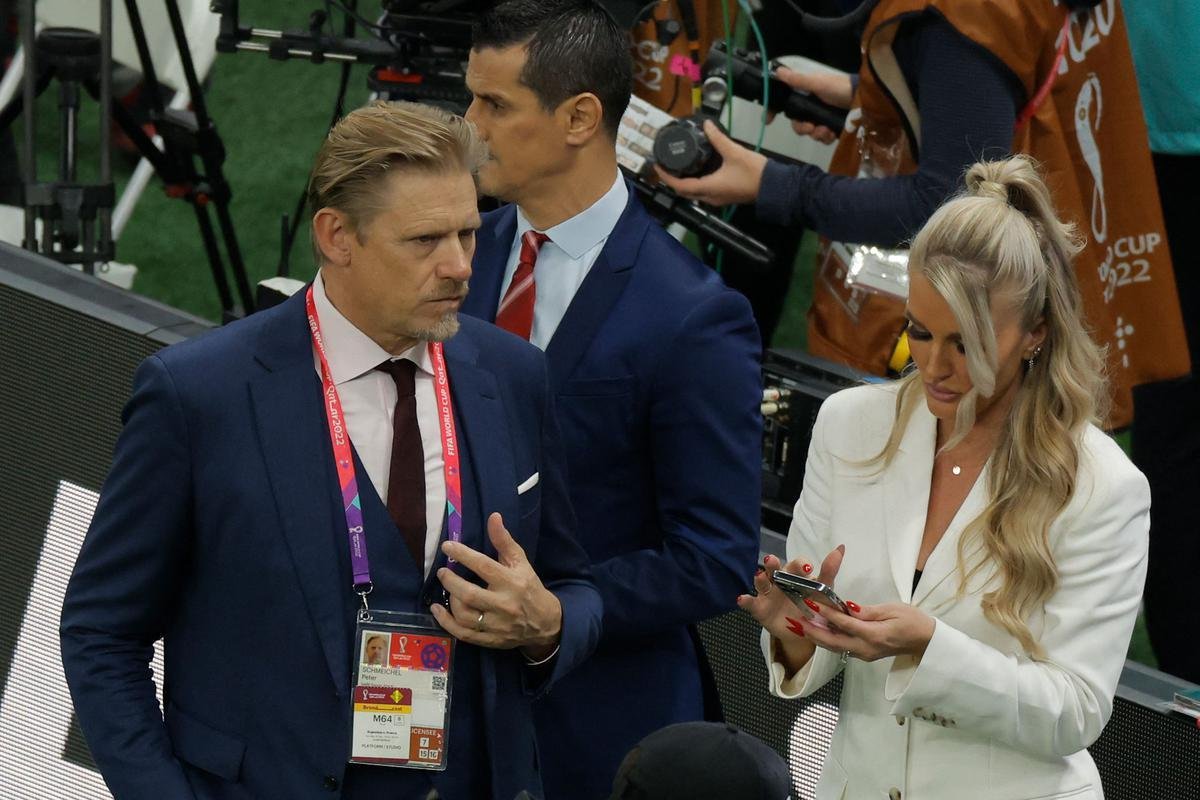 Fotos da cerimnia de encerramento da Copa do Mundo de 2022, no Catar, no Estdio Icnico de Lusail, antes do duelo entre Argentina e Frana