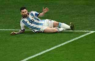 As melhores imagens da final da Copa do Mundo entre Argentina e Frana, no Estdio Icnico de Lusail, no Catar