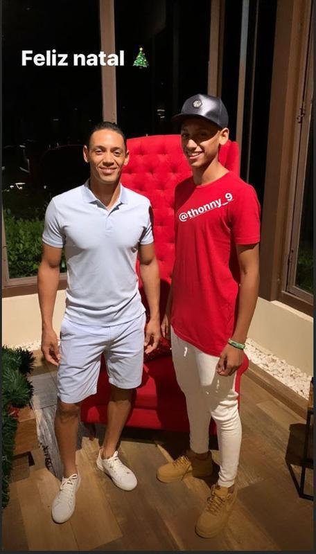 Ricardo Oliveira passou o Natal com a famlia