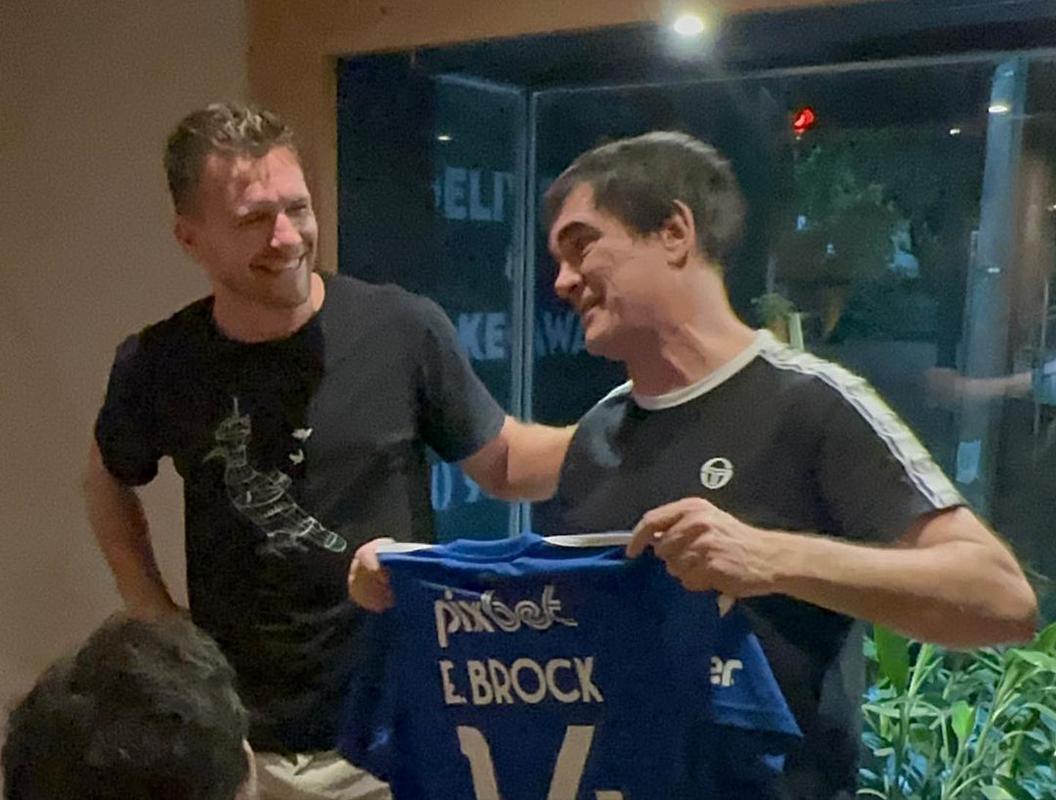 Eduardo Brock esteve em show do Skank com a família