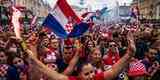 Torcedores croatas lotaram as ruas da capital Zagreb para assistir  final da Copa do Mundo
