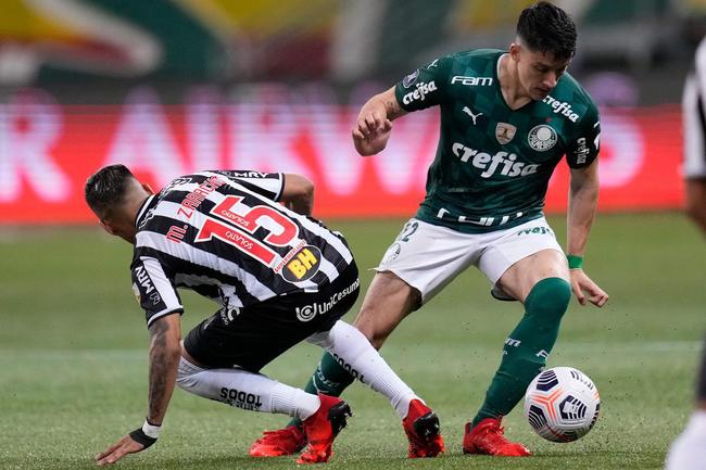 Fotos do jogo de ida da semifinal da Copa Libertadores de 2021, entre Palmeiras e Atltico, no Allianz Parque, em So Paulo