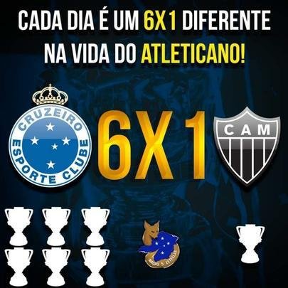 Memes: torcida do Cruzeiro provoca rivais aps conquista do hexa da Copa do Brasil