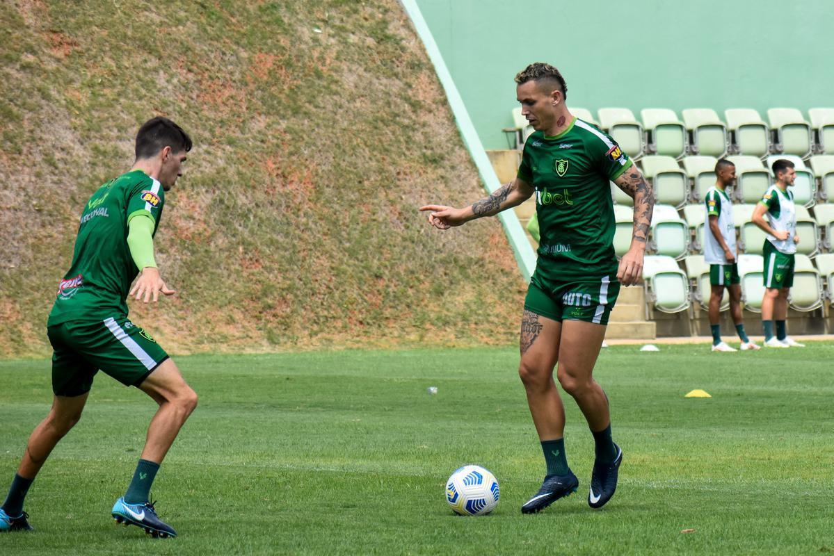 Treino do Amrica realizado nesta tera-feira (26/10) no CT Lanna Drumond, em Belo Horizonte