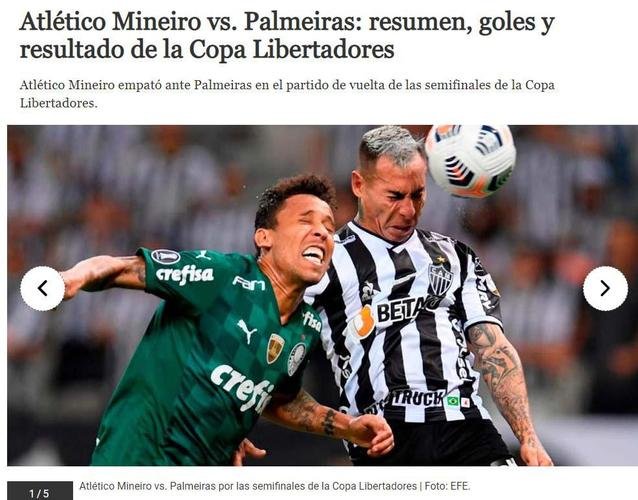 El Comercio, do Peru, frisa que o empate com gols foi suficiente para o time paulista avanar