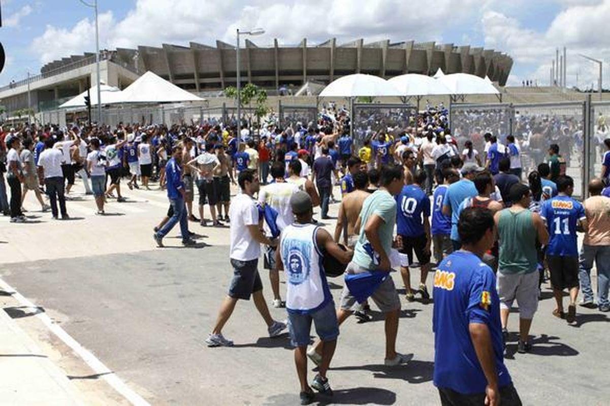 Ambiente antes do clssico entre Cruzeiro e Atltico