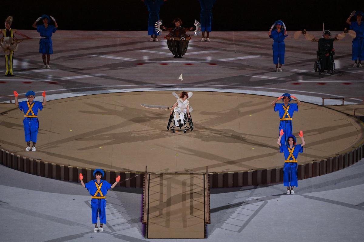 Fotos da Cerimnia de Abertura dos Jogos Paralmpicos de Tquio