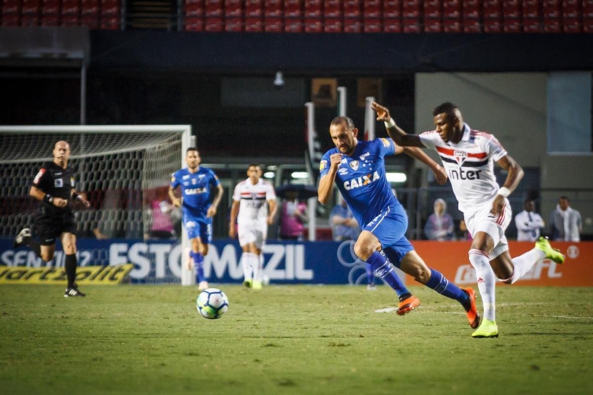 Cruzeiro foi derrotado pelo So Paulo por 1 a 0, neste domingo, no Morumbi, pela 35 rodada do Brasileiro