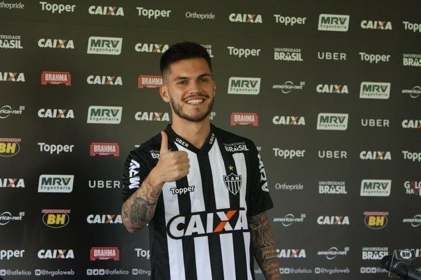 Apresentao do meia Nathan, novo jogador do Atltico