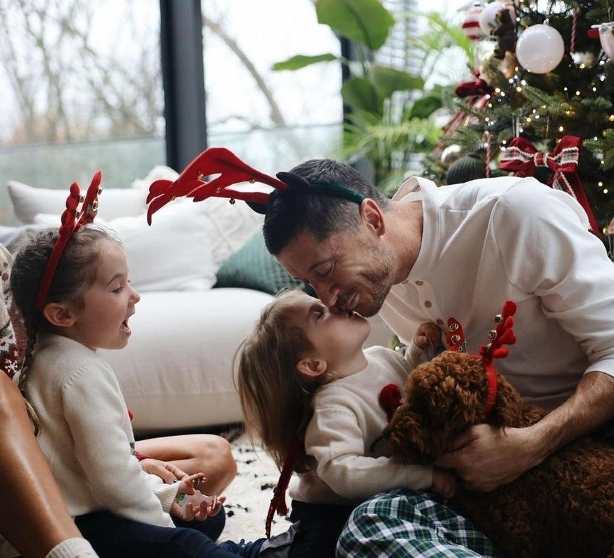 Lewandowski e famlia