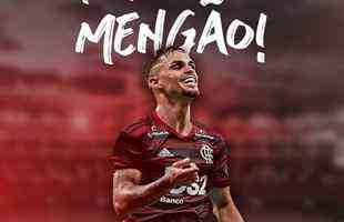 O Flamengo anunciou a contratação do atacante Michael, que estava no Goiás