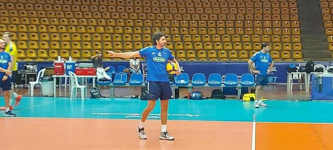 Cruzeiro treina no Sabiazinho, em Uberlndia, antes da deciso contra o Minas na Superliga Masculina