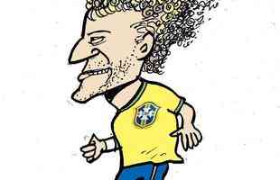 Perguntinha do dia: Afinal, o que o Neymar est usando naquele penteado? Hen Maru? Gel? Ou Miojo?