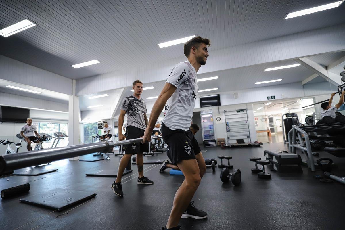 Atltico inicia preparao para enfrentar o Vasco; veja fotos