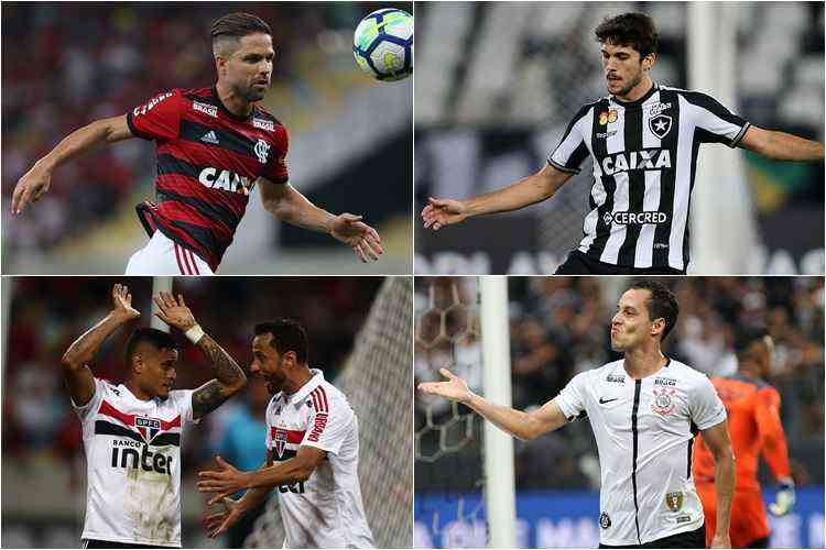 Gilvan de Souza/Flamengo, Vitor Silva/SSPress/Botafogo, Fabio Mota/Estadao Conteudo e Luis Moura/WPP/Folhapress