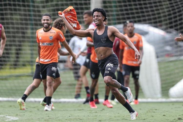 Treinamento do Atlético neste sábado, após o título brasileiro