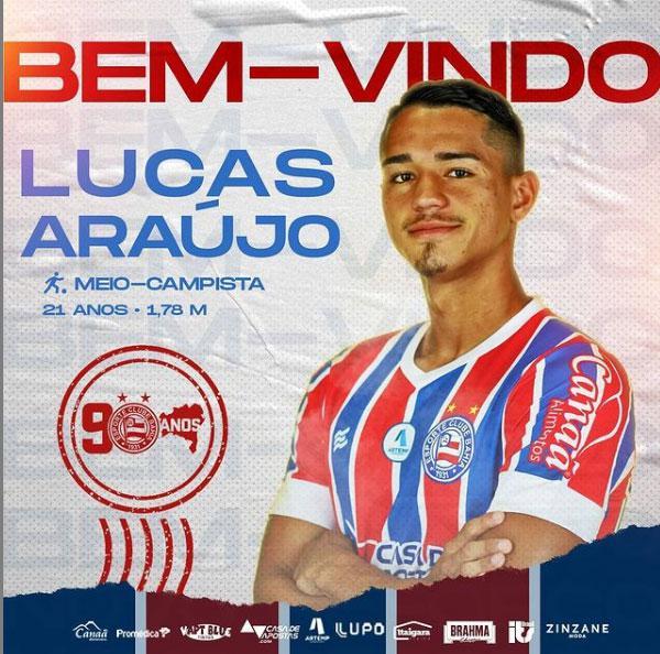 Lucas Araújo, meio-campista (Bahia)