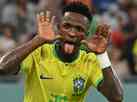 Vincius Jr. lidera estatsticas ofensivas do Brasil na Copa; veja nmeros
