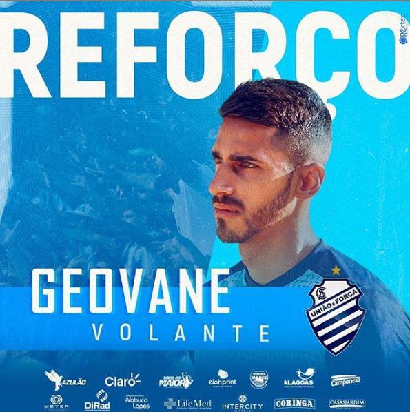 O CSA anunciou a contratao do volante Geovane, que estava no CSA