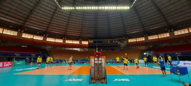 Cruzeiro treina no Sabiazinho, em Uberlndia, antes da deciso contra o Minas na Superliga Masculina