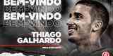 O Internacional anunciou a contratação do meia Thiago Galhardo, que estava no Ceará
