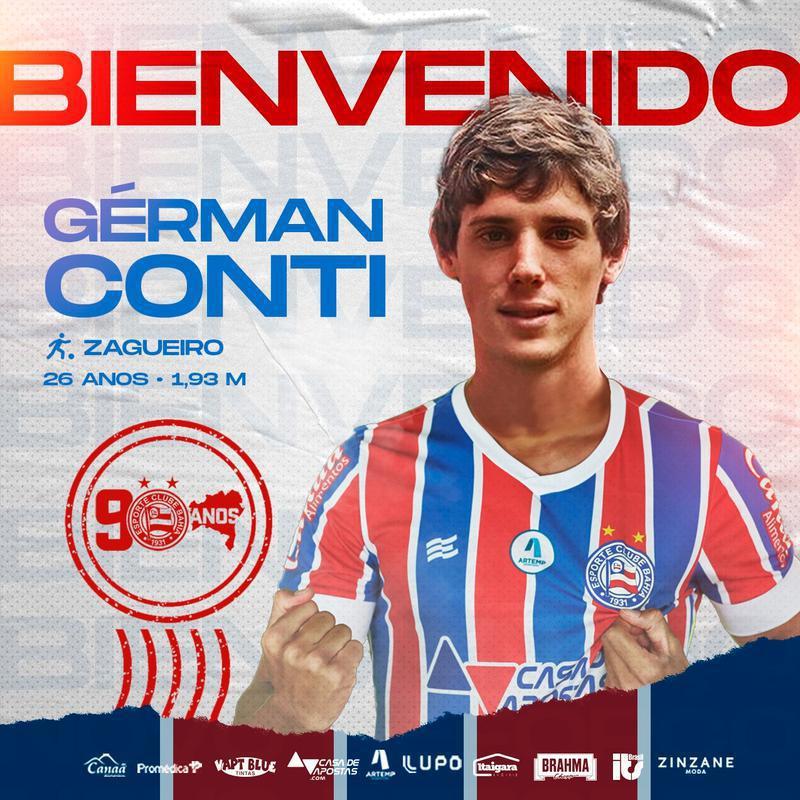 Gérman Conti, zagueiro (Bahia)