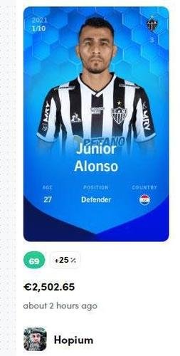 Junior Alonso - 2.506,65 euros (R$ 15.937,14) pela carta super rara