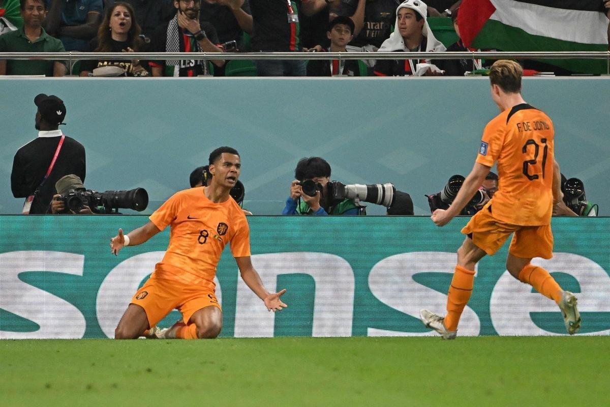 Primeiro gol da Holanda foi marcado por Cody Gakpo 