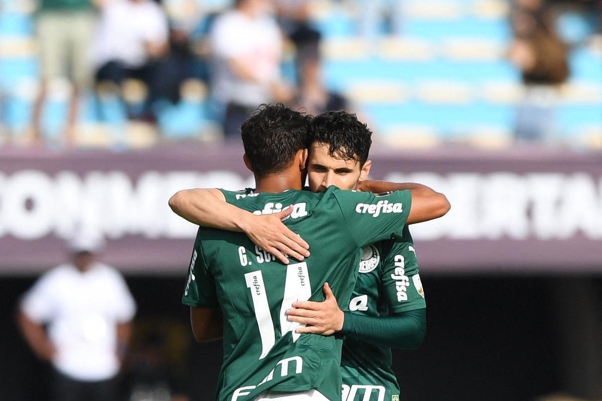 Final da Libertadores: fotos do gol de Raphael Veiga para o Palmeiras