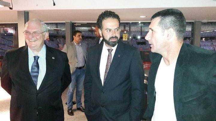 Personalidades na cerimnia do 16 Trofu Tel Santana. Gilvan, presidente do Cruzeiro, Daniel Nepomuceno, presidente do Atltico, e Nivaldo, ex-goleiro e hoje gerente de futebol da Chapecoense