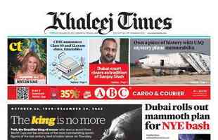 Jornal Khaleej Times, do Emirados rabes