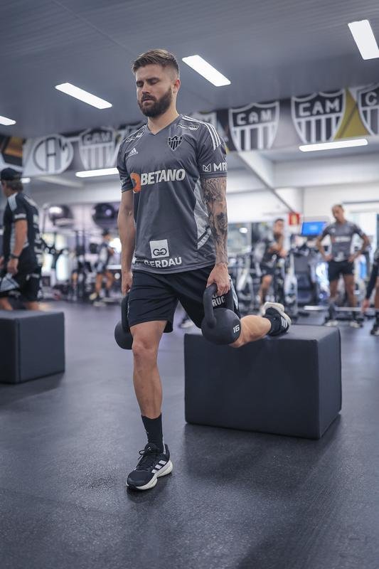 Treino do Atltico na Cidade do Galo, na manh desta tera-feira (11/10).