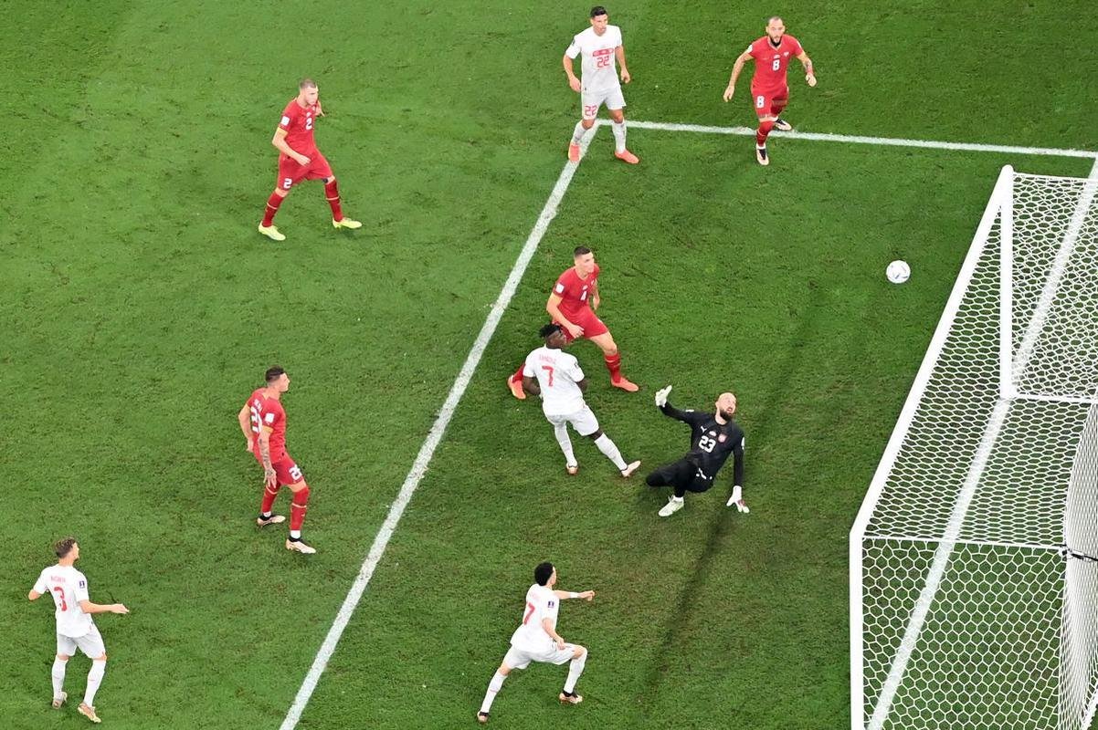 Srvia e Sua se enfrentaram pela 3 rodada do Grupo G da Copa do Mundo do Catar, no estdio 974, em Doha