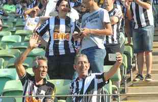 Torcida do Galo presente no Horto para duelo contra o Palmeiras, pelo Campeonato Brasileiro