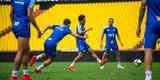 Fotos do treino do Cruzeiro no Estdio Monumental Isidro Romero Carbo, em Guayaquil