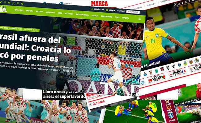 Jornais pelo mundo repercutiram eliminao da Seleo Brasileira na Copa
