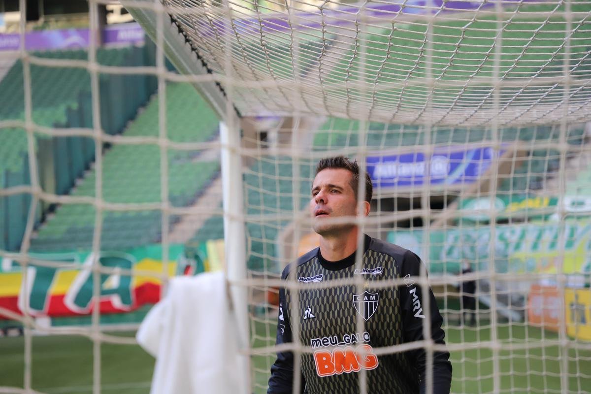 Fotos do aquecimento do Atltico no Allianz Parque antes do jogo contra o Palmeiras pela 19 rodada do Campeonato Brasileiro